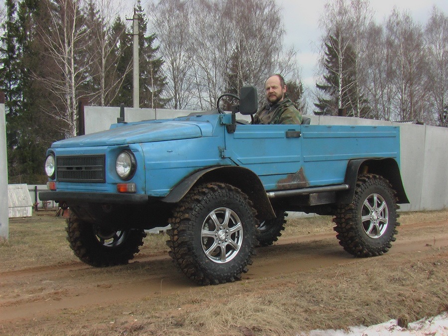 луаз на больших колесах низкое давление